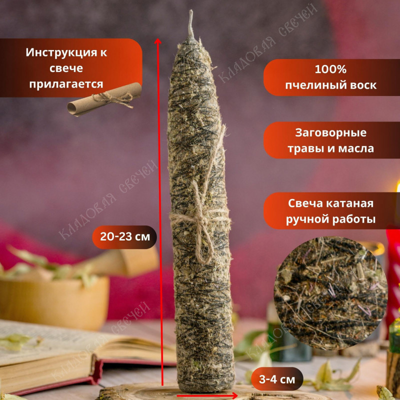 Свеча - ритуал "Черная Нить" Свеча - ритуал "Черная Нить"